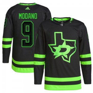 Adult Authentic Dallas Stars Mike Modano Black Alternate Primegreen Pro Official Adidas Jersey