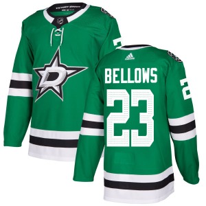 Adult Authentic Dallas Stars Brian Bellows Green Kelly Official Adidas Jersey