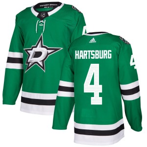 Adult Authentic Dallas Stars Craig Hartsburg Green Kelly Official Adidas Jersey