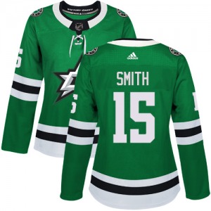 Women's Authentic Dallas Stars Bobby Smith Green Home Official Adidas Jersey