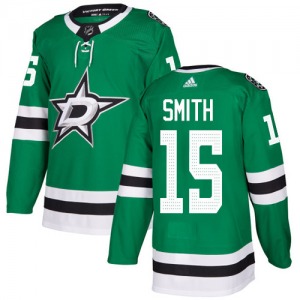 Youth Authentic Dallas Stars Bobby Smith Green Home Official Adidas Jersey