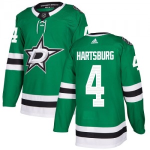 Youth Authentic Dallas Stars Craig Hartsburg Green Home Official Adidas Jersey