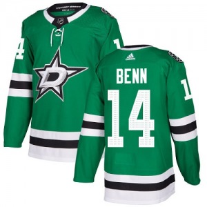 Youth Authentic Dallas Stars Jamie Benn Green Home Official Adidas Jersey