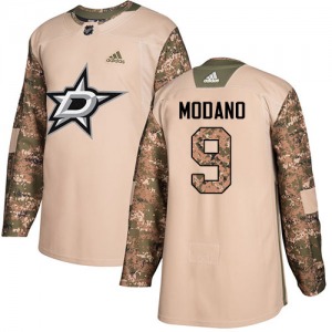 Youth Authentic Dallas Stars Mike Modano Camo Veterans Day Practice Official Adidas Jersey