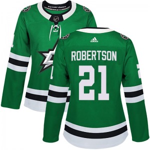 Women's Authentic Dallas Stars Jason Robertson Green Home Official Adidas Jersey