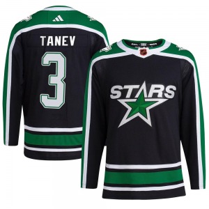Adult Authentic Dallas Stars Chris Tanev Black Reverse Retro 2.0 Official Adidas Jersey